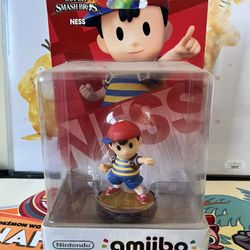 NIB Ness Super Smash Bros. Amiibo Mother  Sealed