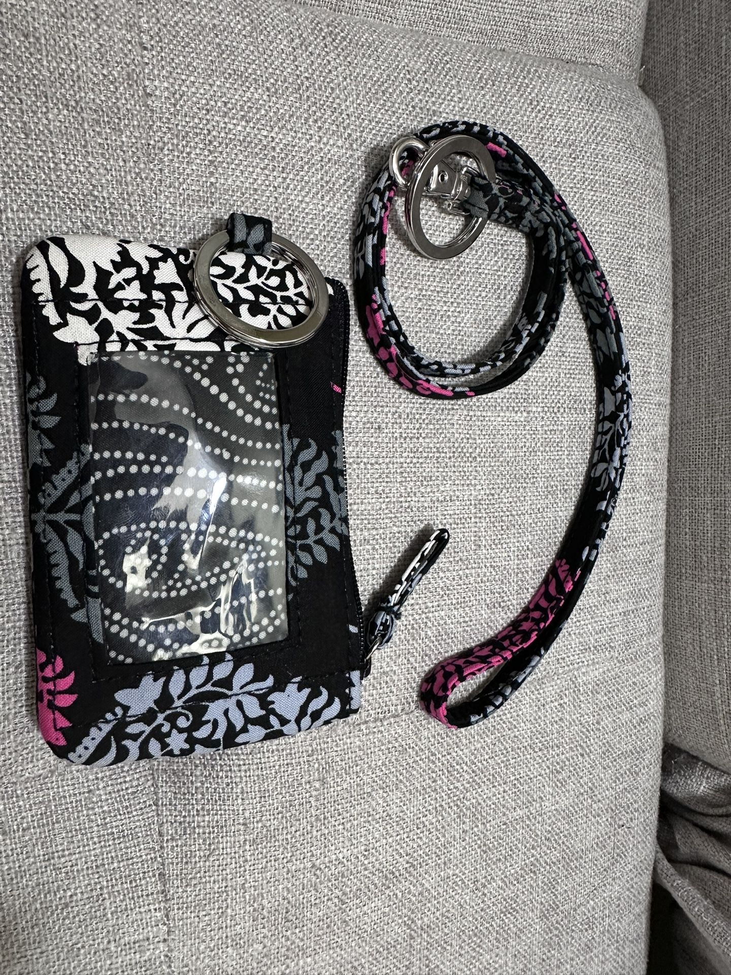 WONDERFUL FLOWER Lanyard Wallet, ID Holder with Lanyard, ID Wallet with Lanyard, Keychain Wallet for Women