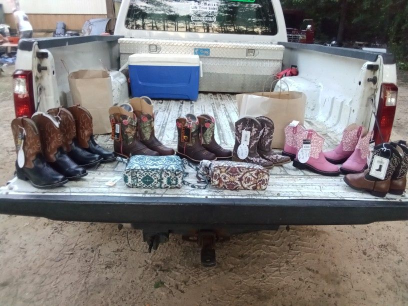 Kids Boots And Purse