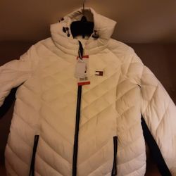 Tommy Hilfiger White Jacket Size Medium 