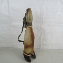 Cow Bull Hoof Foot Taxidermy Empty Wine Bottle 16" Tall


