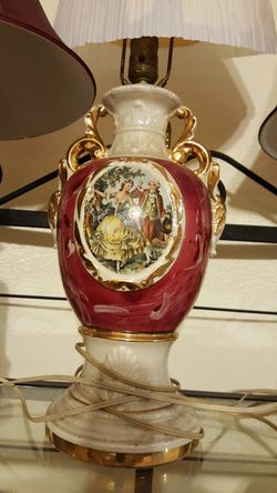 Vintage porcelain lamp