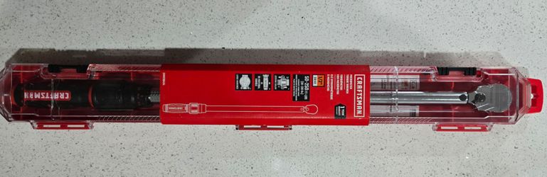 ( NEW ) Craftsman 1/2" Drive Micrometer Torque Wrench