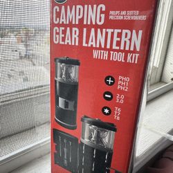 Camping Gear Lantern With Tool Kit