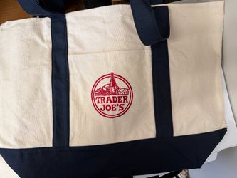 Trader Joe’s Canvas Tote Bag Navy original