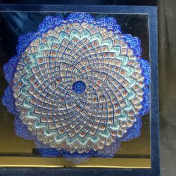 Persian Hand Painted Enamelware Plate