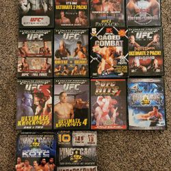 UFC AND CAGE COMBAT DVD'S