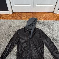 Express Brown Leather Jacket 
