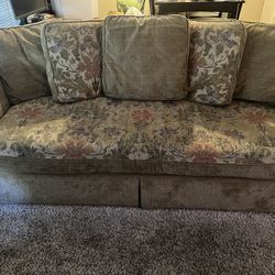 Sofa And Chair, Reversible Cushions