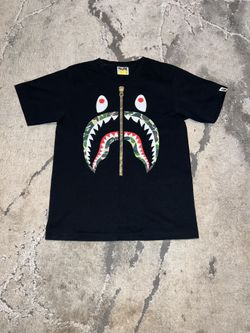Bape Black / Camo Shark Face Tee🪖