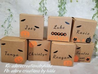 Candy boxes, treat boxes personalized Small box $8 big box $16