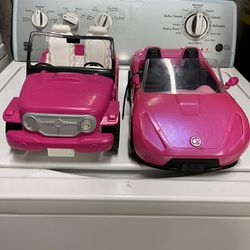 Barbie Cars And Tv Stand 