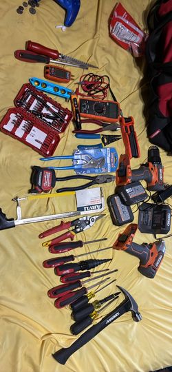Milwaukee, rigid, Klein tools mixed set