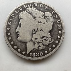 1880 Morgan Silver Dollar (No Mint Mark)