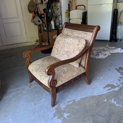 Wood chairs - pair