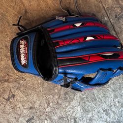 Spider man themed tball glove