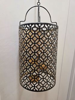 Hanging candle chandelier
