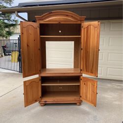 Knotted Pine Armoire 