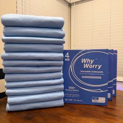 12 absorbent underpads 36x34 inches - 4 for $20