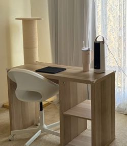 IKEA KALLAX Desk – White Stained Oak