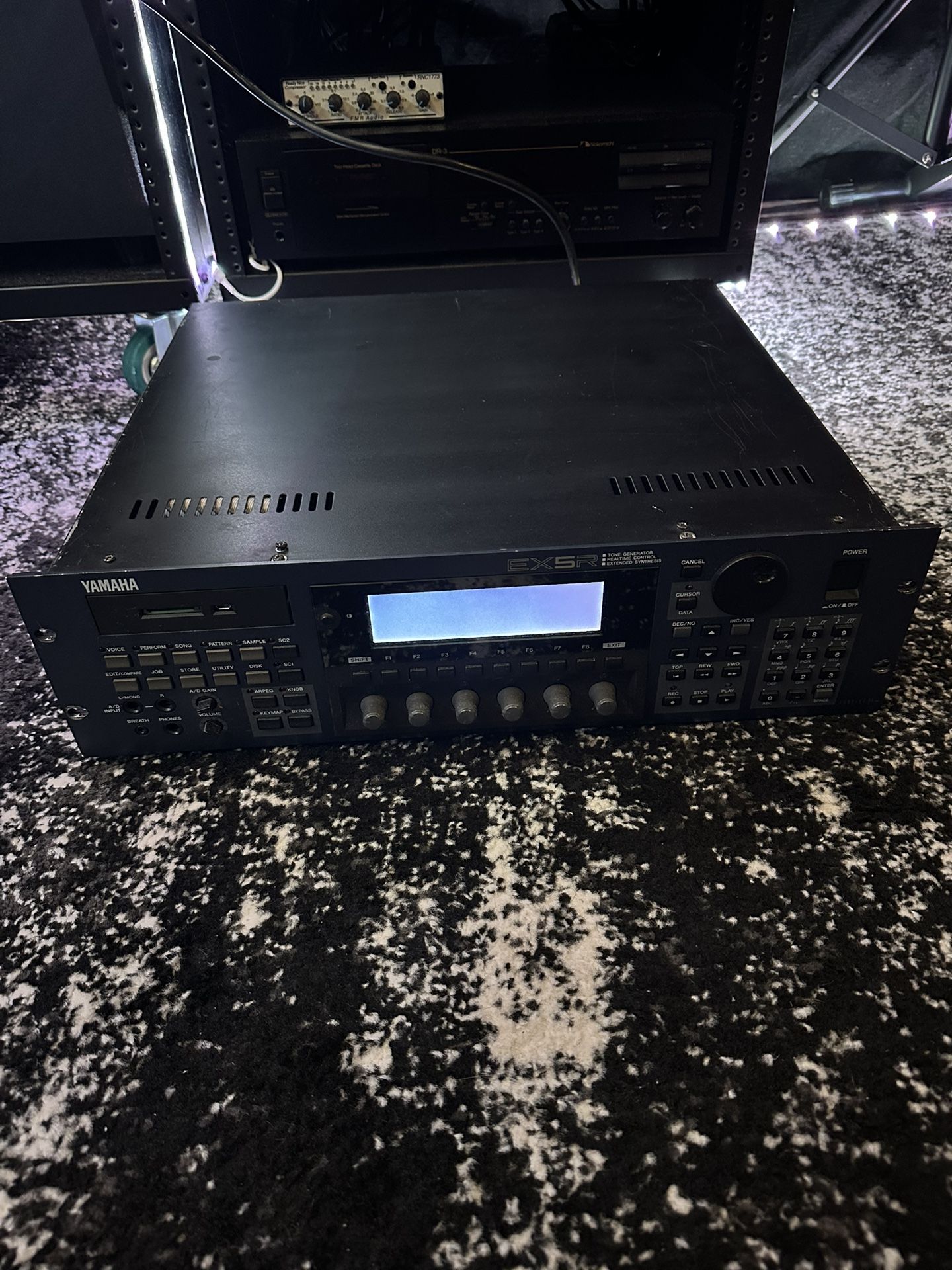 Yamaha EX5R Synth Rack (Powers On, Needs Repair) — Rare Upgraded Unit 