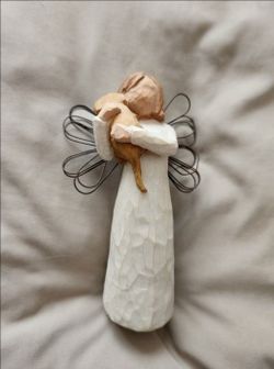 Willow Tree Angel of Friendship with Puppy