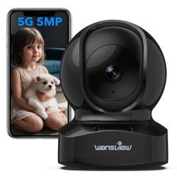 Security Camera, IP Camera, WiFi Home Indoor Camera for Baby/Pet/Nanny, 2 Way Audio Night Vision, Compatible with Alexa, with TF Card Slot and Cloud,