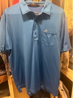 Travis Mathew blue golf polo - men’s XL