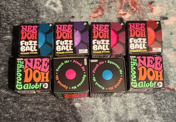 Needoh fuzz ball and groovy glob!