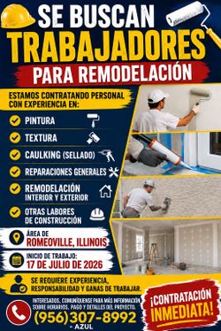 Trabajadores para Remodelación
