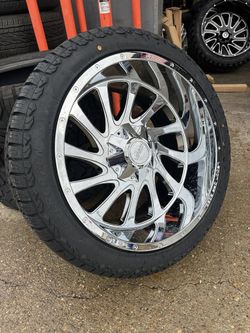 22X12 RIMS TIRES CHROME WE OFFER PAYMENT OPTION