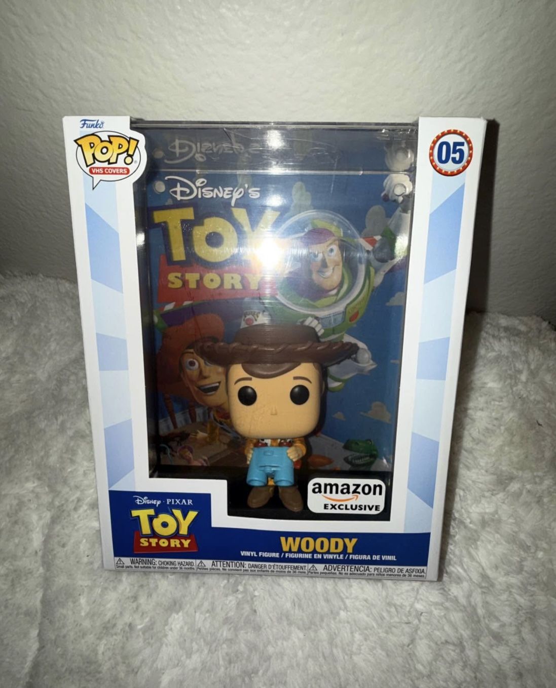 Funko Pop VHS Covers Toy Story Woody #05 Exclusive Holding Binoculars In a POP!