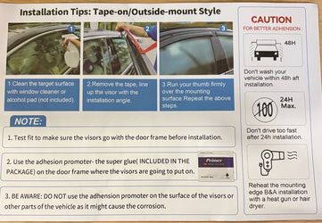 Window Visor - Toyota Tacoma