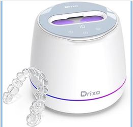 Drixo Ultrasonic Retainer Cleaning Machine, IPX6 Waterproof Dental Cleaning Capsule