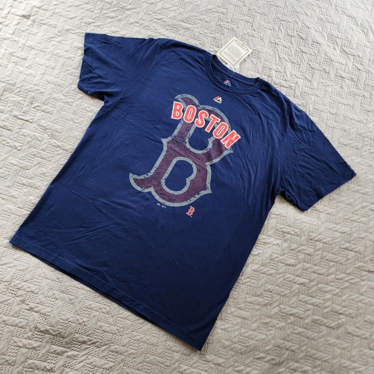 New Boston Red Sox World Series Tickets T Shirt Mens Sz XL Baseball Sports MLB Blue
