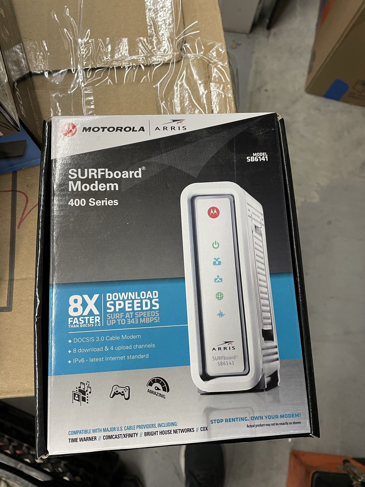 NEW MOTOROLA ARRIS SURFBOARD MODEM 400 SERIES MODEL SB6141
