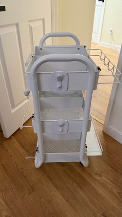 Rolling Cart with Wheels and Accessories