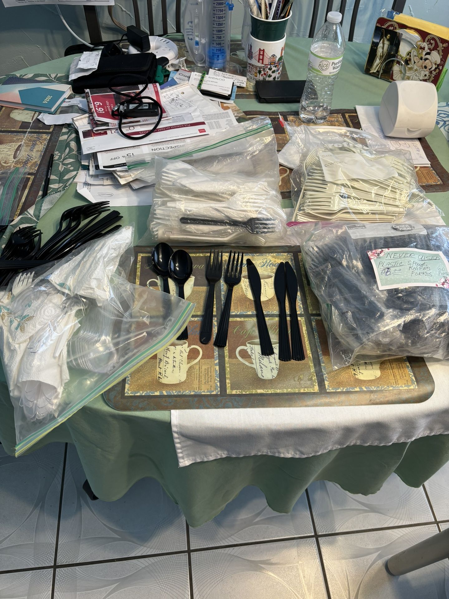 Quantity Plastic Knives Forks And Spoon