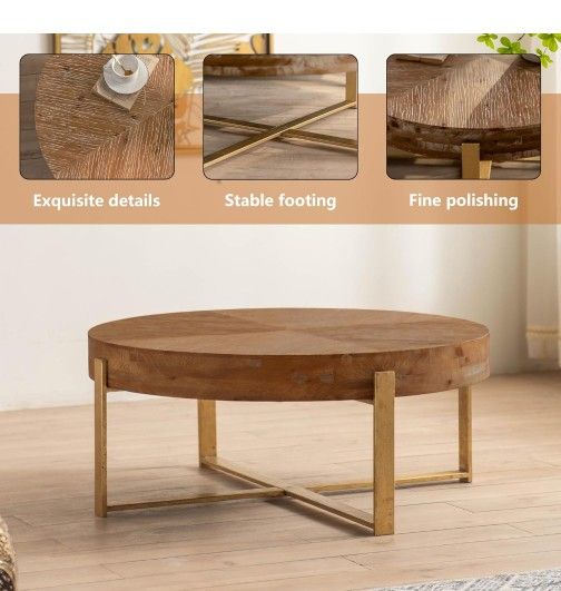 Farmhouse Round Coffee Table