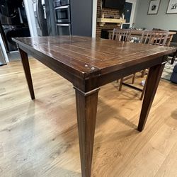 Wooden Counter Height Island Table