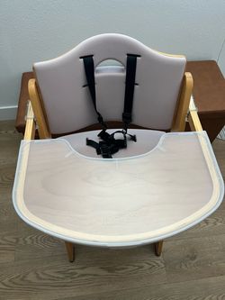 Abiie Junior Convertible Wooden High Chair with Removable Tray