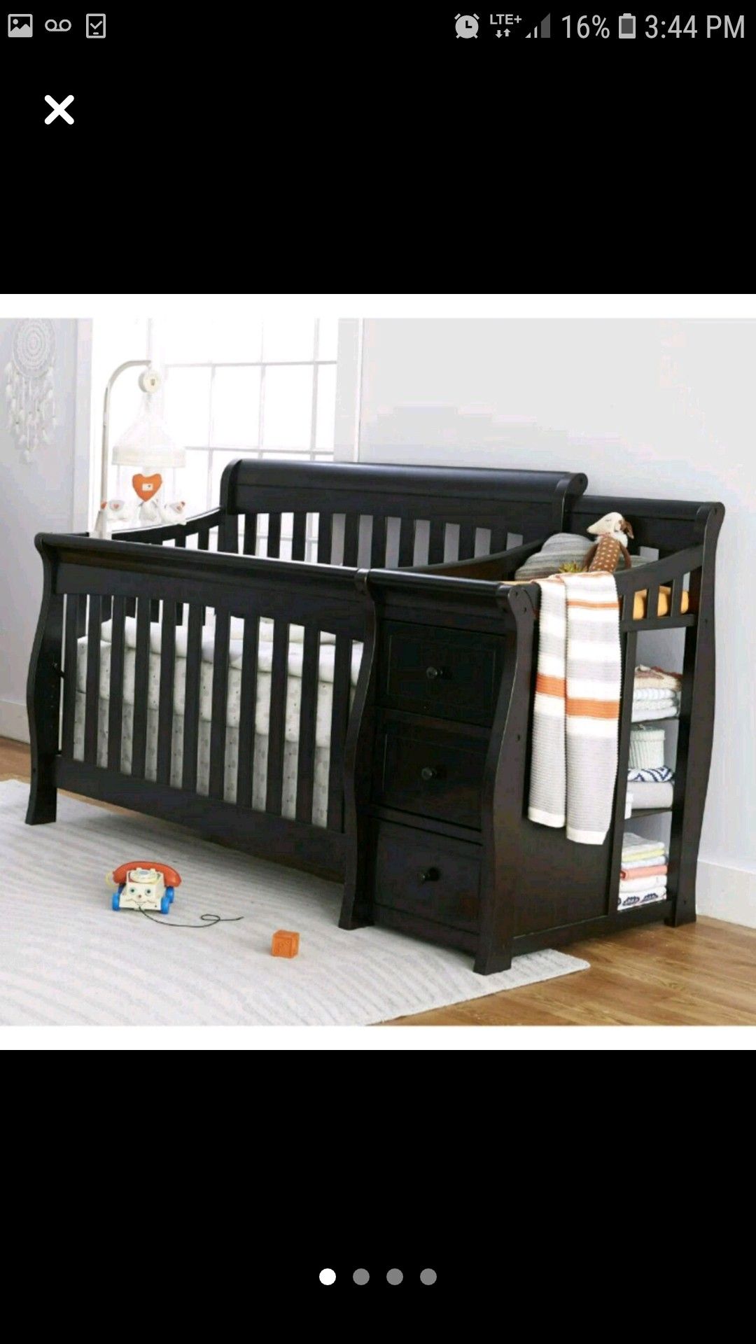 3 in 1 crib and changing table