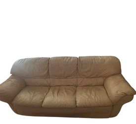 Free Tan Leather Couch