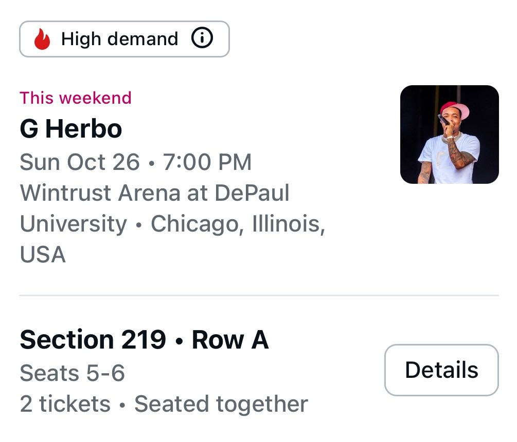 G Herbo 10/26