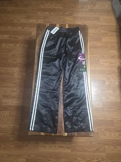 Triple 7's Black Satin Track Pants