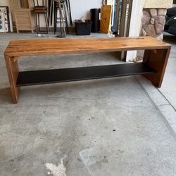 Storage Bench with Lower Shelf