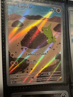 Larvitar 203/197 illustration Rare Pokémon Card