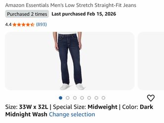 Essentials Men's jeans (4 qty )