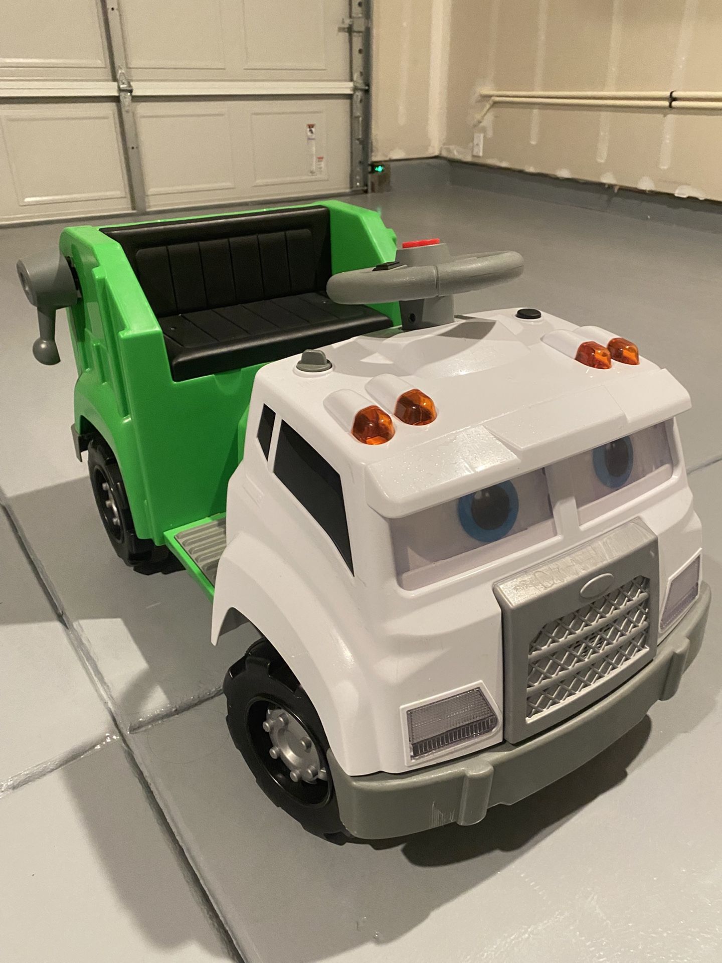 Toddler Recycling Truck Interactive Ride On Toy,