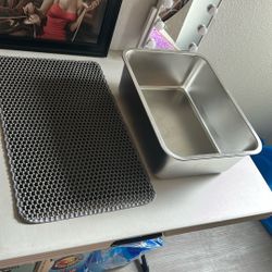Stainless Steel Cat Litter Box / Cat Litter Mat